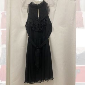 3/$12 Black halter knee length dress size 14